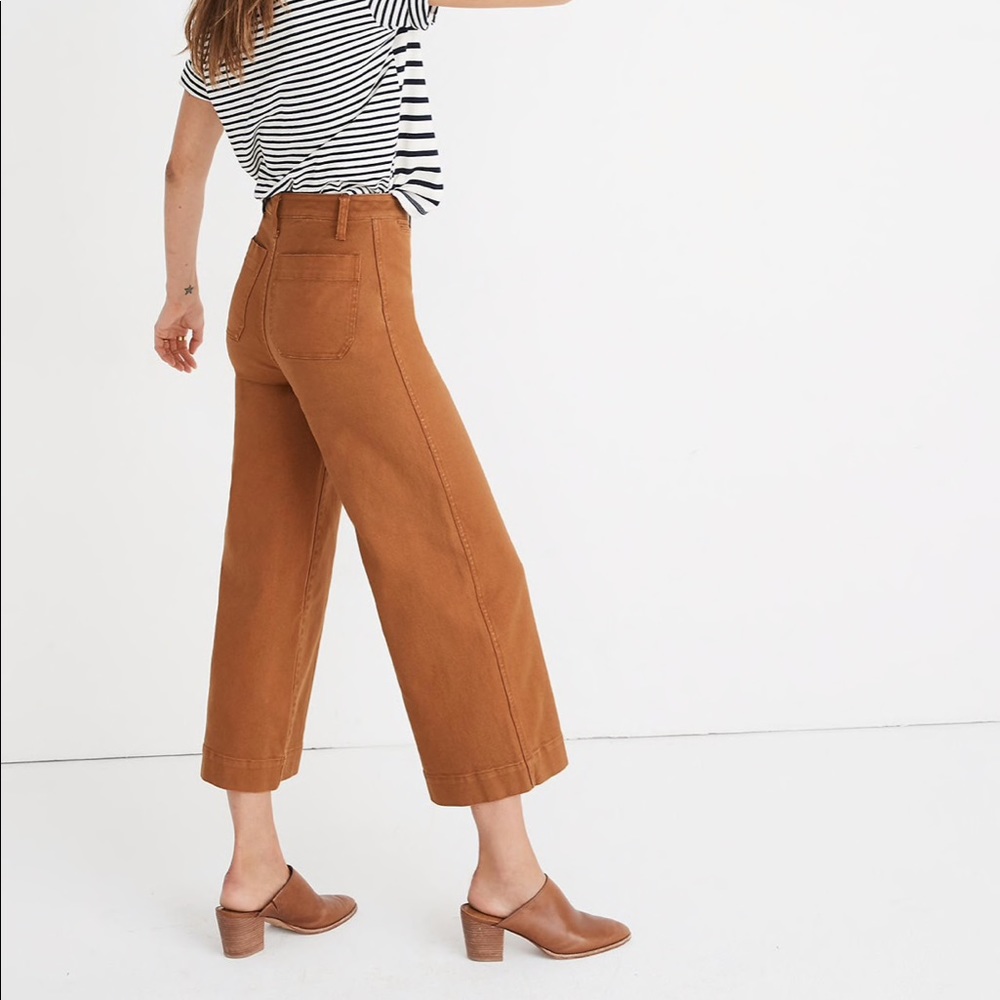 Madewell Emmett Wide-Leg Cropped Pants